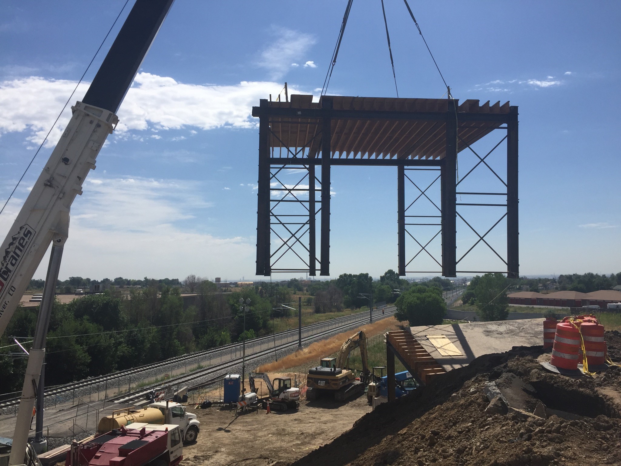 View of Progress on Replacing Bridge at Federal and 69th   August 2016 detail image
