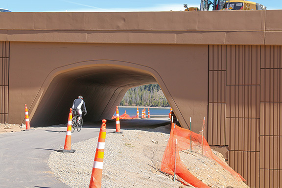 Bike tunnel open