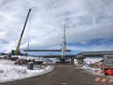 East view of girder placement from CR 103 thumbnail image