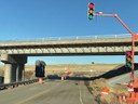 Near view of southbound bridge with columns for new northbound bridge thumbnail image