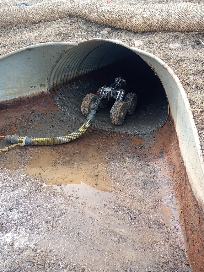 Culvert at CO 128 being prepared for spray lining.jpg detail image