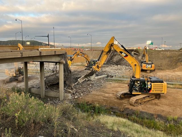 Demolition of old Exit 11 bridge underway photo Steve Spera.jpg detail image