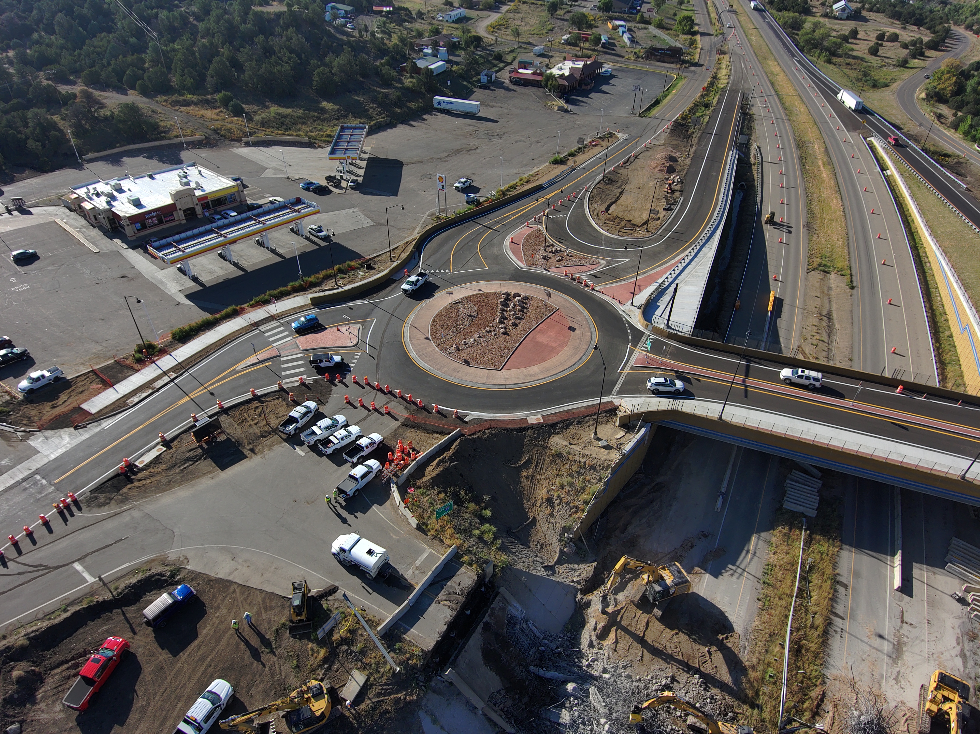 overhead view new east roundabout Phil Hull 9 22 22.JPG detail image
