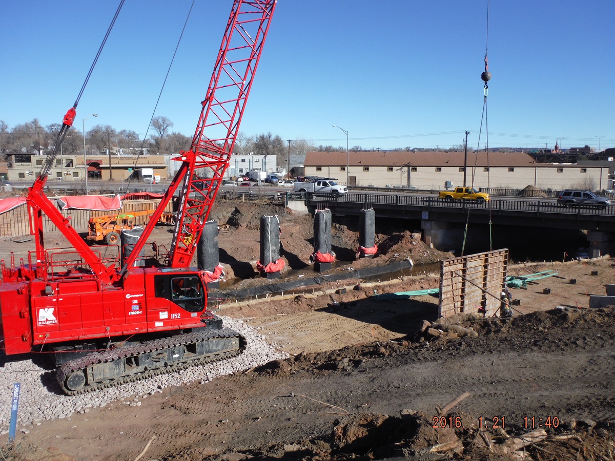 1-21-16 Beginning the east abutment forming detail image