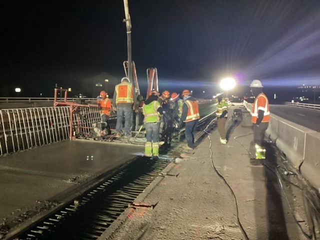 Night crew - I-70 deck pour in Summit County detail image