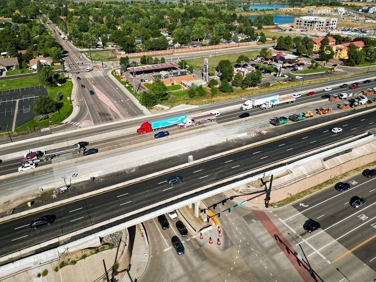 Close drone view eastbound I-70 bridge over 32nd Ave in final configuration Photo John Klippel resized.jpg detail image