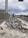 Removal operations on the I-70 Express Lane to repair drainages in May. thumbnail image