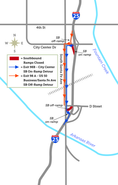 May 2018 Detour Map detail image