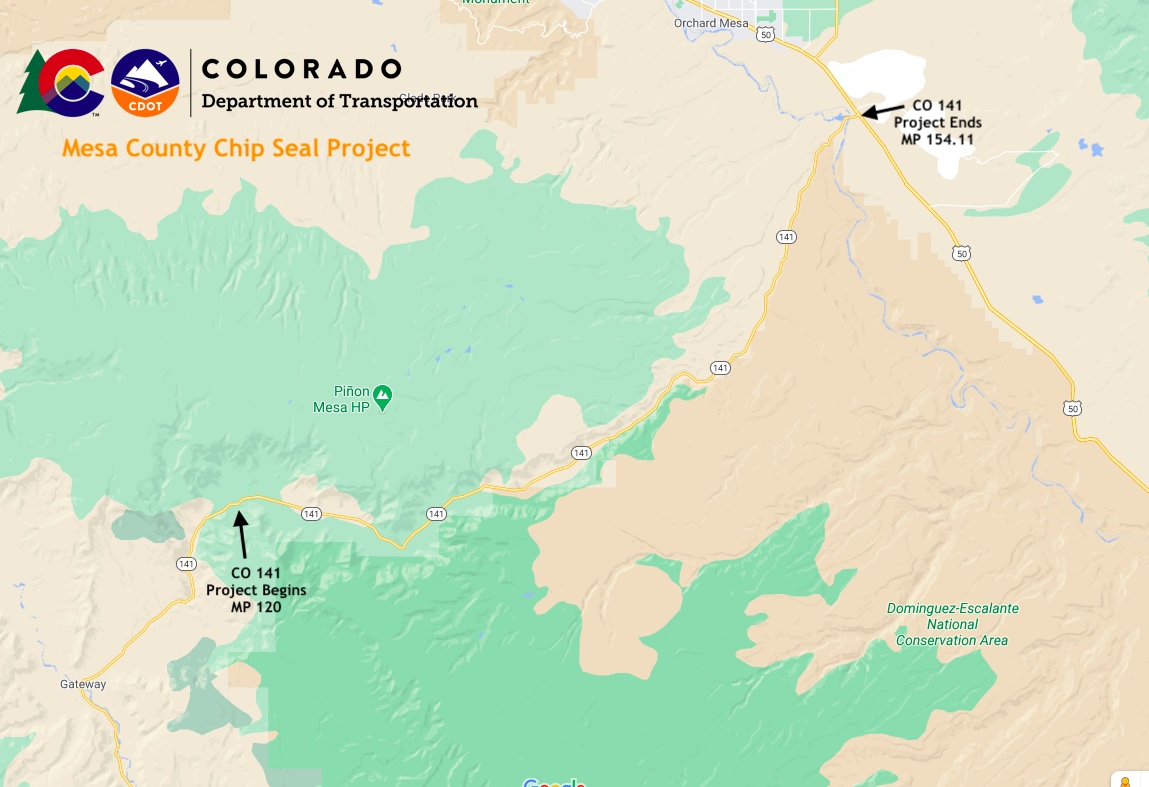 Map Mesa County Chip Seal Project CO 141.jpg detail image