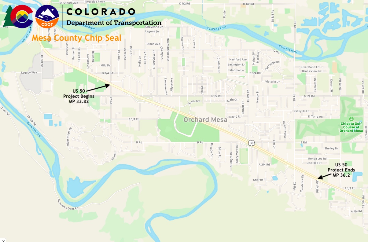 Map Mesa County Chip Seal US 50.jpg detail image