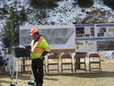 CDOT Region 1 Transportation Director Tony DeVito emcees the Groundbreaking ceremonies. thumbnail image