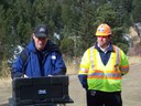 Gilpin County Commissioner Buddy Schmalz speaks at the Groundbreaking ceremonies. thumbnail image