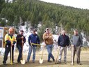 SH 119 Main Street South Groundbreaking Ceremony November 16, 2010 Pictured from left Tony DeVito, CDOT Region 1 Transportation Director; Black Hawk Mayor David Spellman; Gilpin County Commissioner Buddy Schmalz; Medill Barnes, Silver Dollar Metropolitan District; Steve Laudeman (Colorado Department of Public Health and Environment); Mike Holmes (EPA) thumbnail image