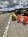 Construction safety cones on the chain station improvements project.jpg thumbnail image
