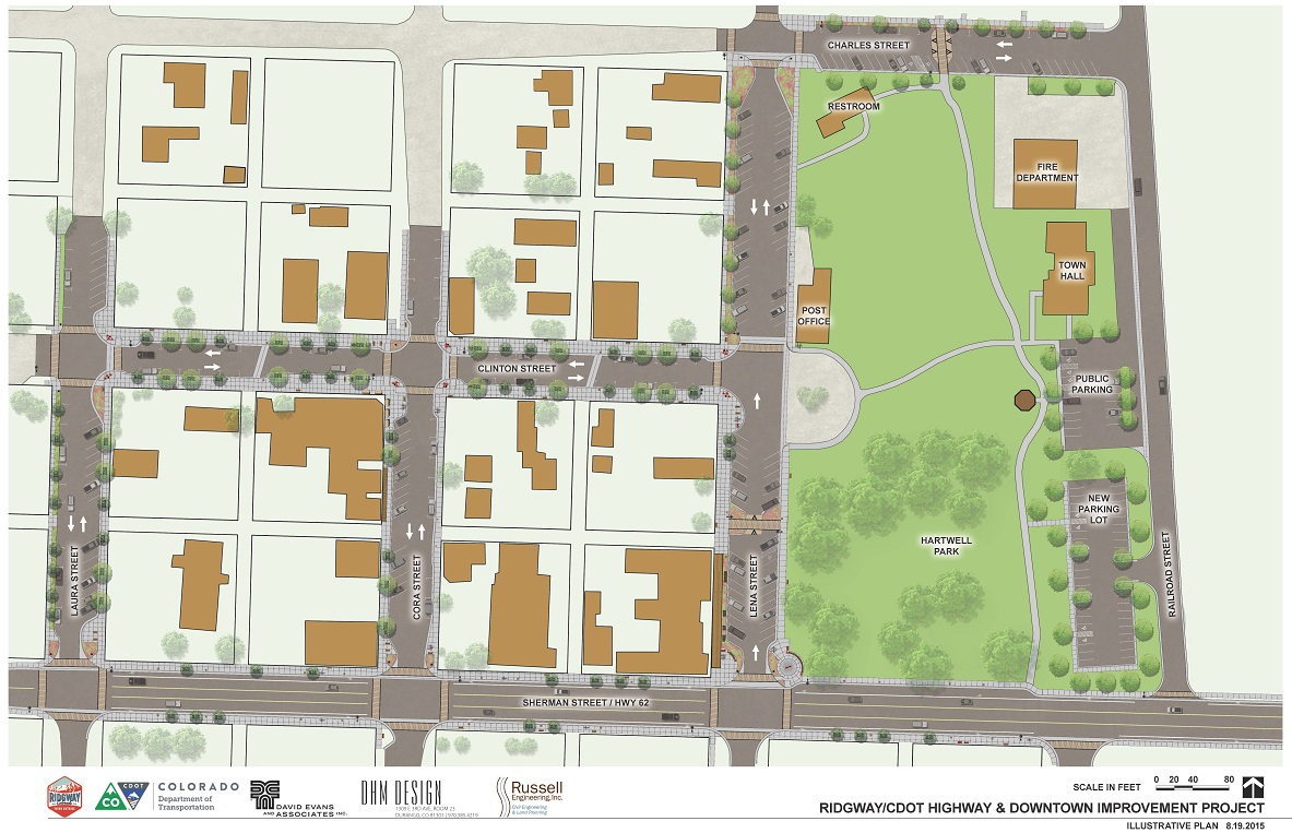 Ridgway Downtown Plan Map detail image