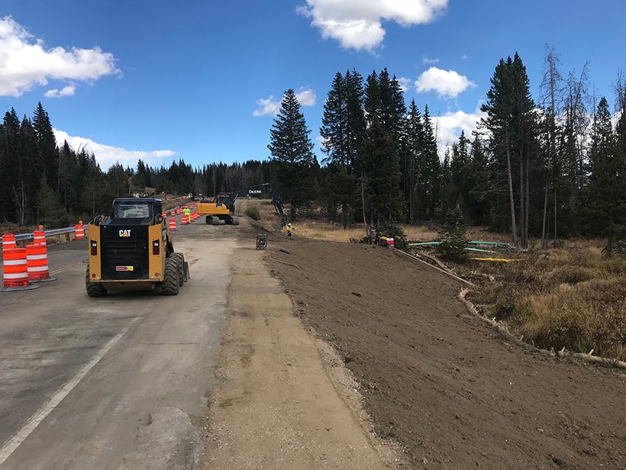 Drainage Improvement Work Complete at Culvert Near the Summit