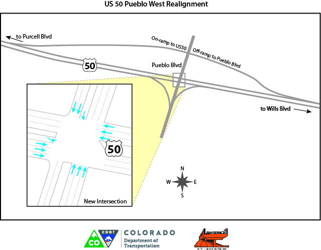 US 50 Pueblo West Realignment detail image