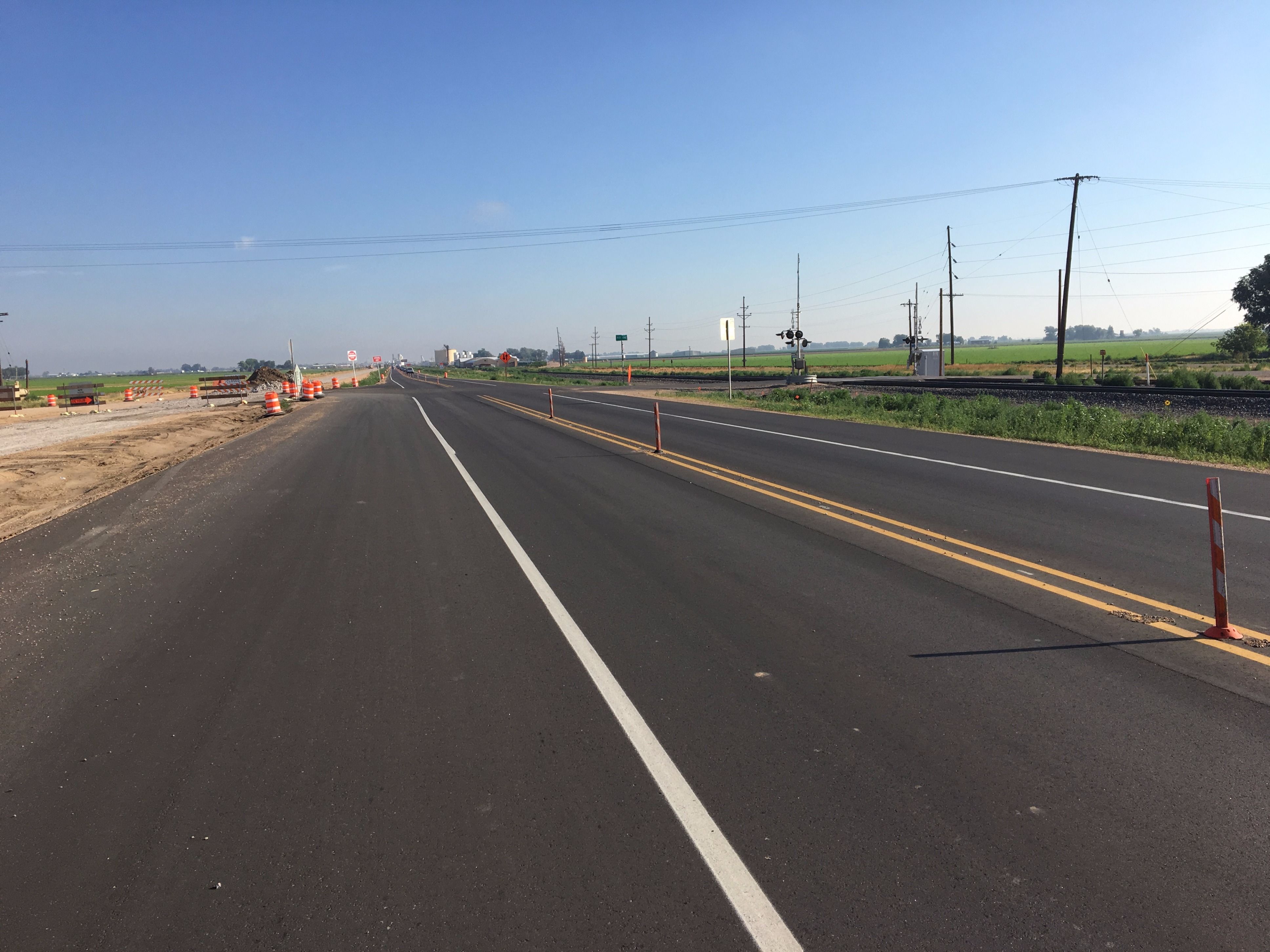 US 85 Northbound in Two-Way Traffic