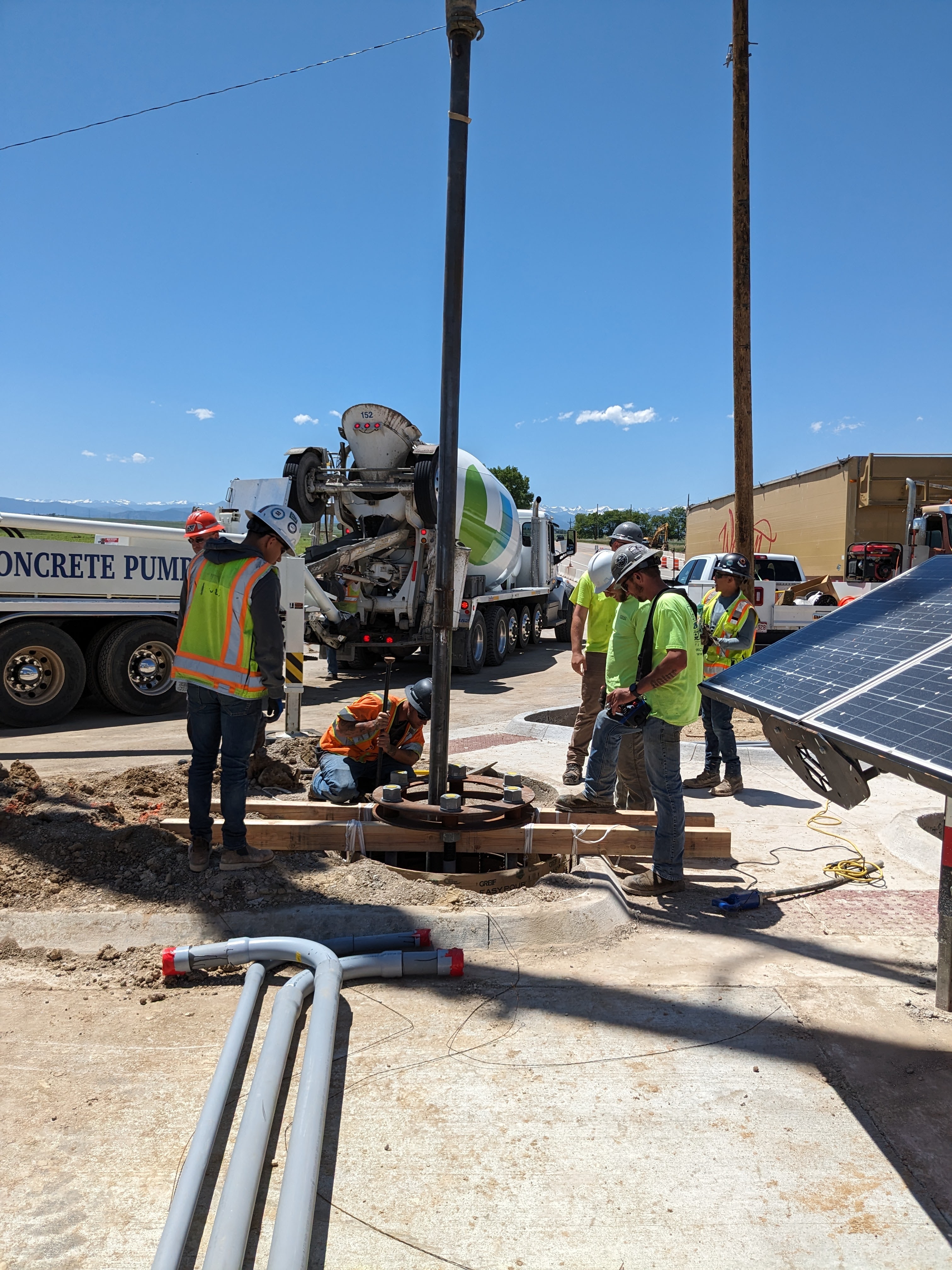 Crews installing new signal poles at the US 287 CO 52 Intersection Tim Bricker.jpg detail image