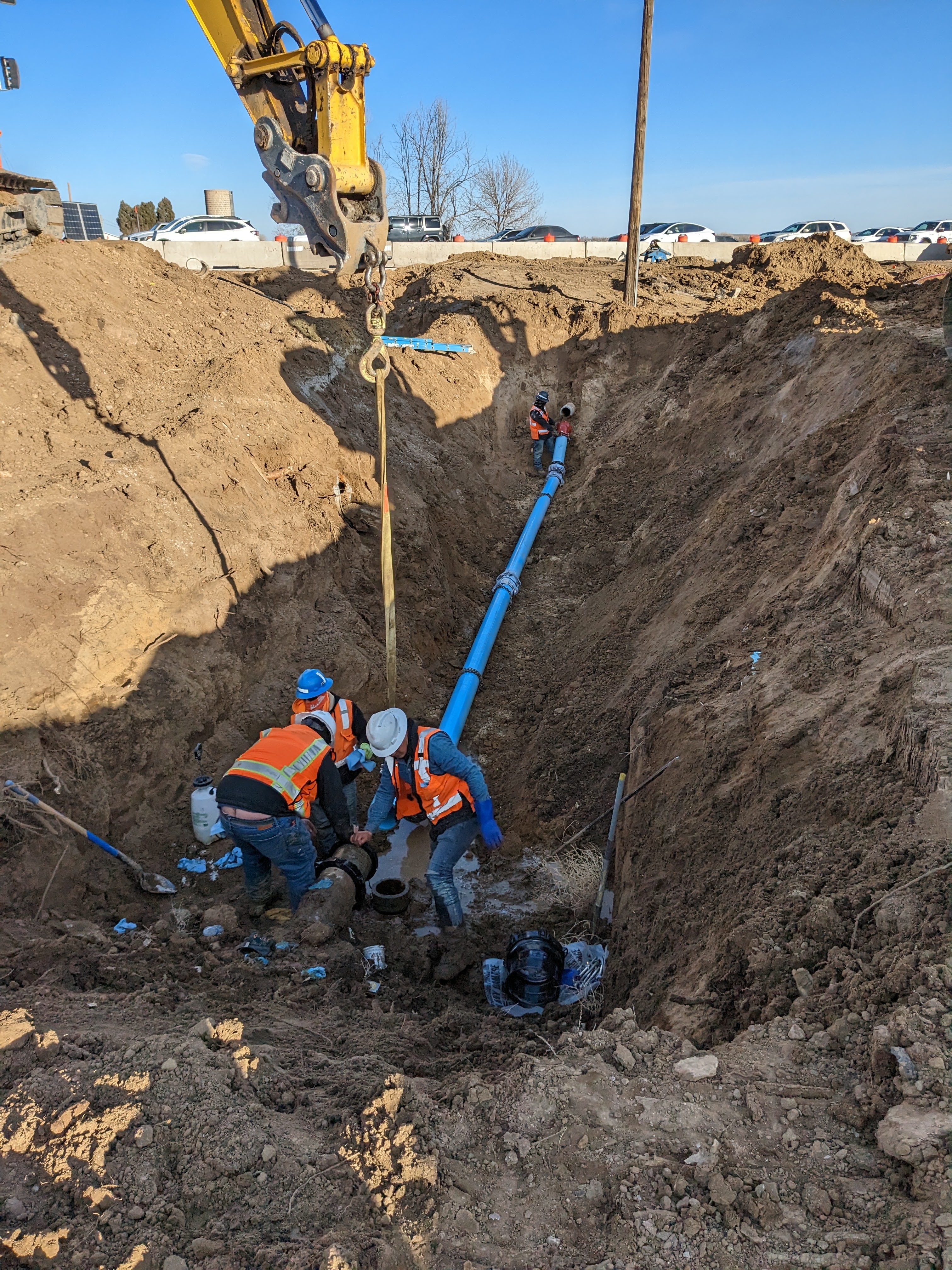 crews laying new irrigation pipe Photo Tim Bricker.jpg detail image