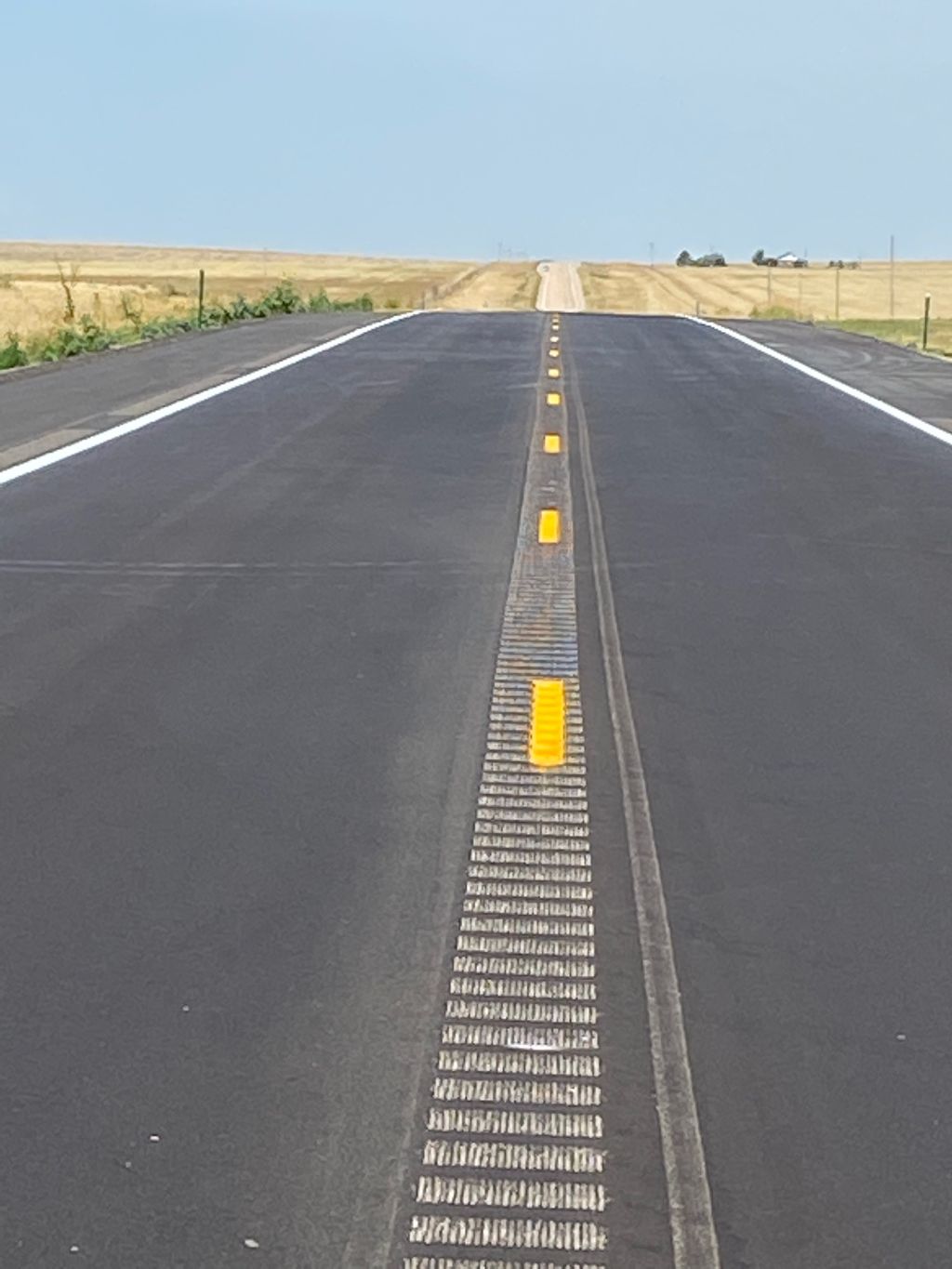 closeup of rumble strips on US 36 to optimize driver safety.jpg detail image