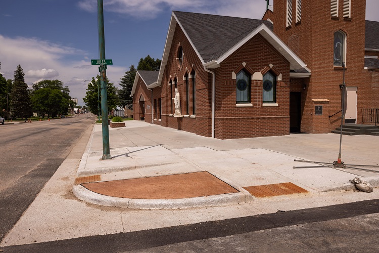 Finished ADA ramps and curbs at US 385 and Jules Holyoke Photo Ileana Rico.jpg detail image