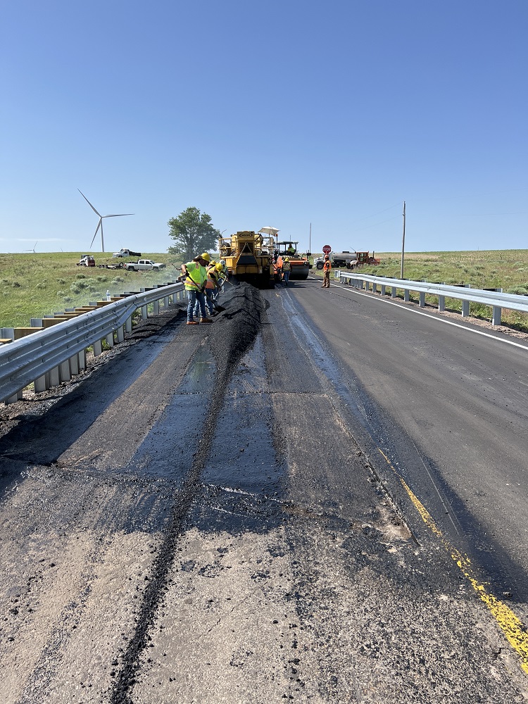 HMA paving underway just south of the curves on US 385 Photo Felipe Lopez.jpg detail image