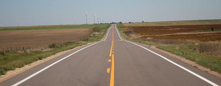 Wide view newly resurfaced section of US 385 north of Cheyenne Wells. Photo Cheri Webb.jpg detail image