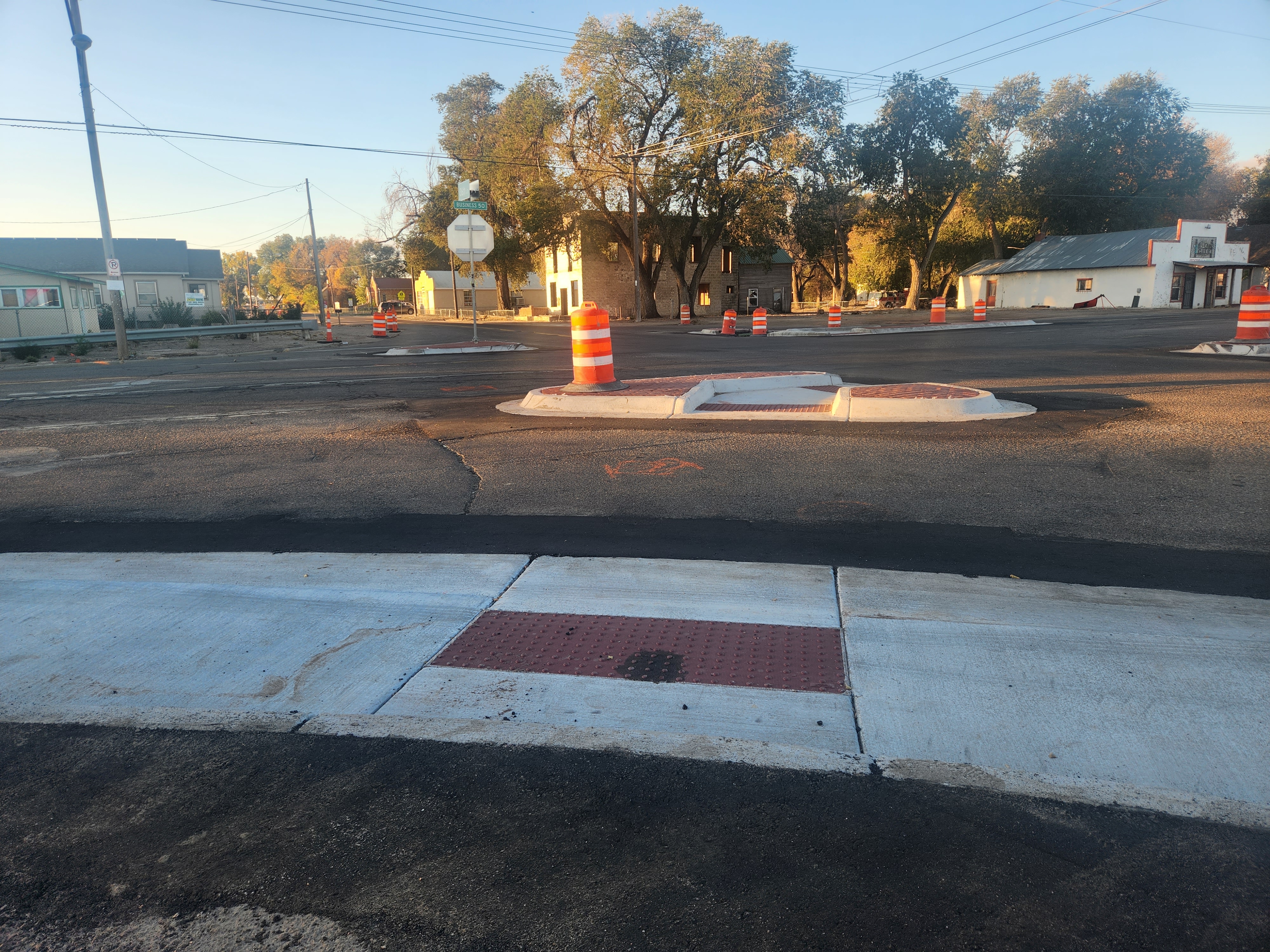 US 50C_Raise Islands Installed at the Intersection.jpg detail image