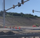 The team prepares for the traffic switch on US 85 where motorists will move to the newly completed road and the Airport Road intersection will be closed for paving activities, photo provided by Baseline Engineering Corporation. thumbnail image