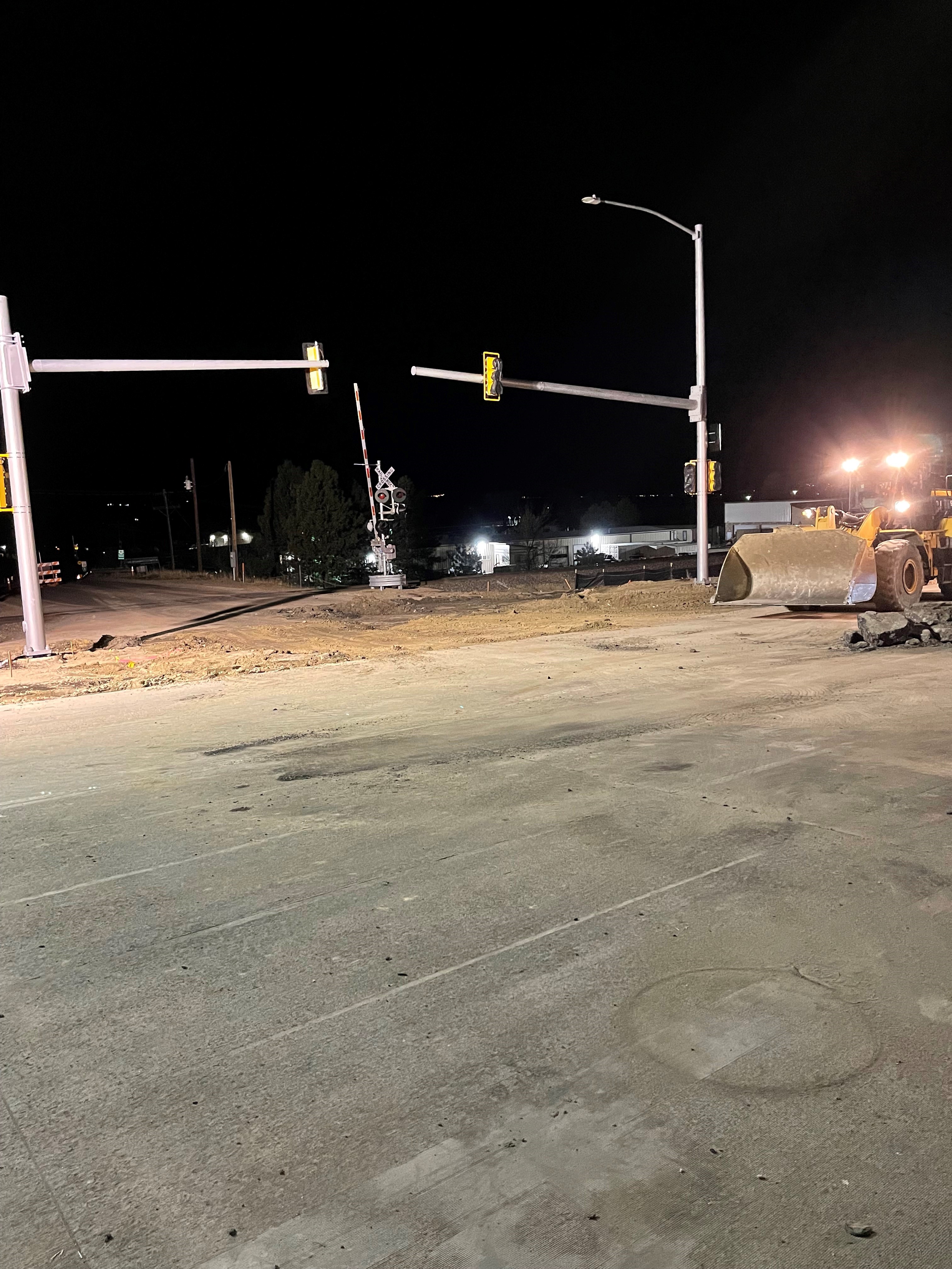 Night asphalt removal at Airport Road. May 6, 2022. detail image