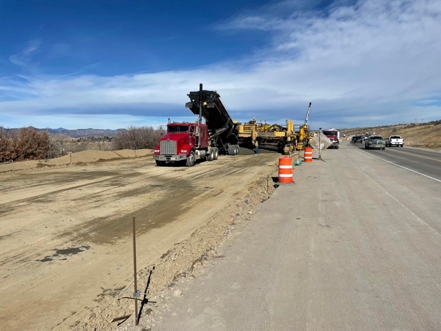 March 2022-Concrete arrives for the west roadway. detail image