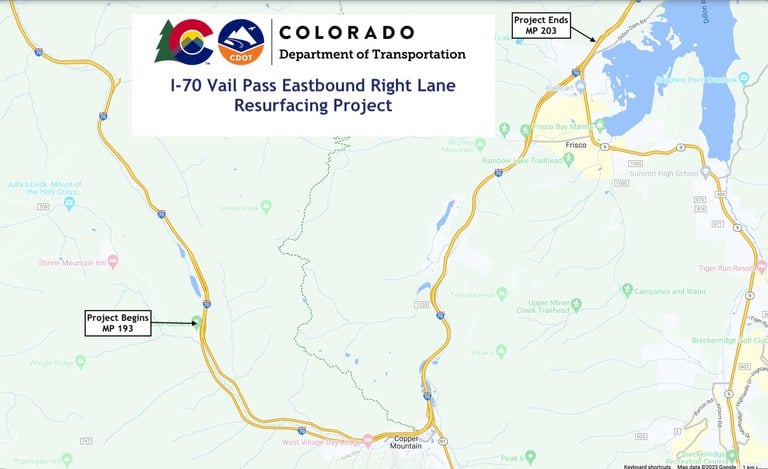 I-70 Vail Pass Eastbound Resurfacing