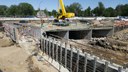 Continued Construction of the CBC and trail wall connection on the west side. thumbnail image