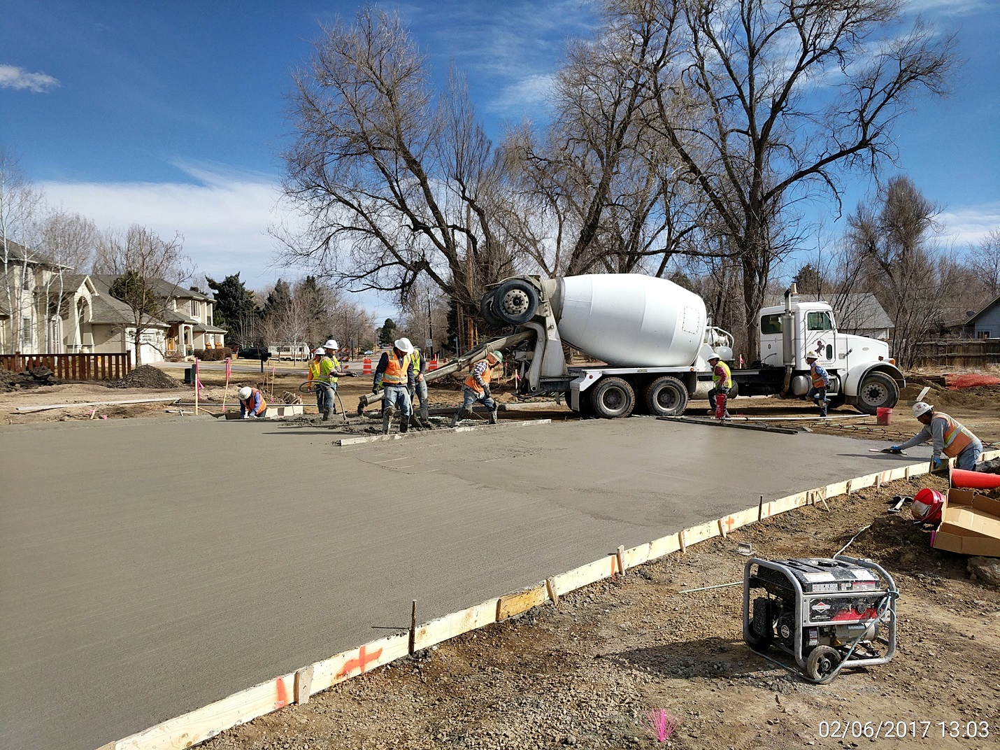 Frontage Road Paving February 2017 detail image