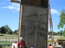 This is a test panel for the form liners to be used on the wingwalls for the CBC and retaining walls along the bike path. thumbnail image