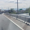 I-25 Central Denver Resurfacing New Barrier behind Temporary Barrier.jpg thumbnail image