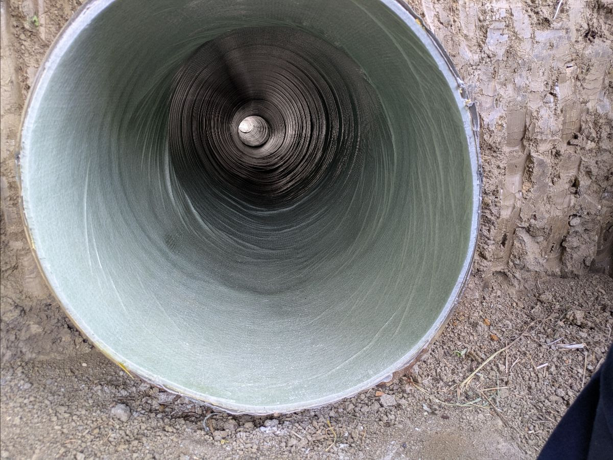US 50 Culvert Replacement in Mesa and Montrose Counties a Culvert with new specialized lining.jpg detail image