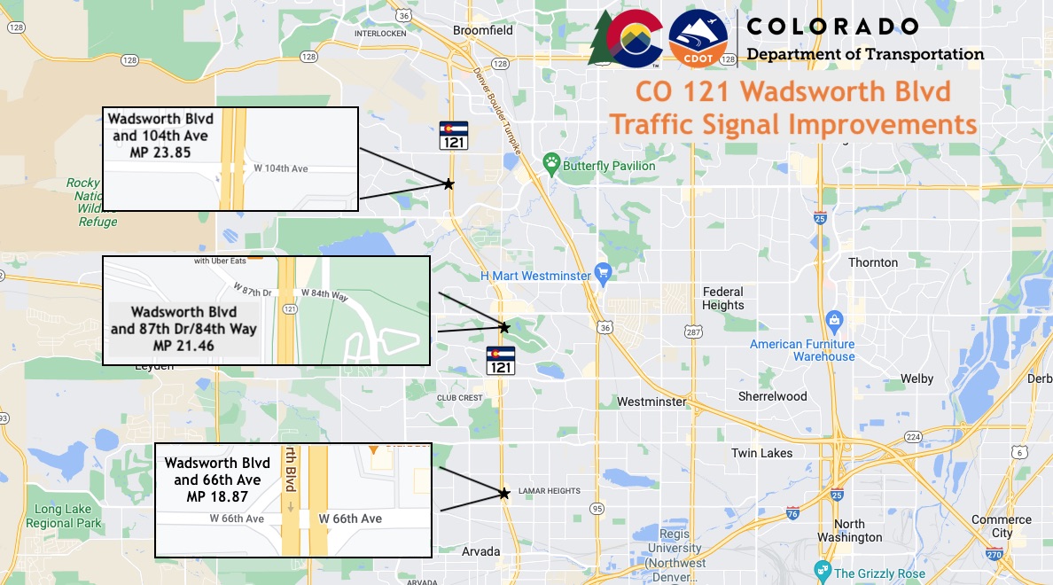 CO 121 Wadsworth Signal Improvements project map.jpg detail image