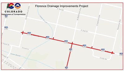 Florence drainage project map