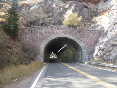 Boulder Canyon tunnel north portal Boulder Canyon tunnel north portal