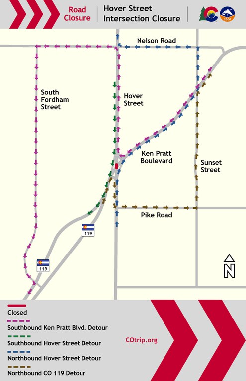 Hover Street Intersection Closure Map