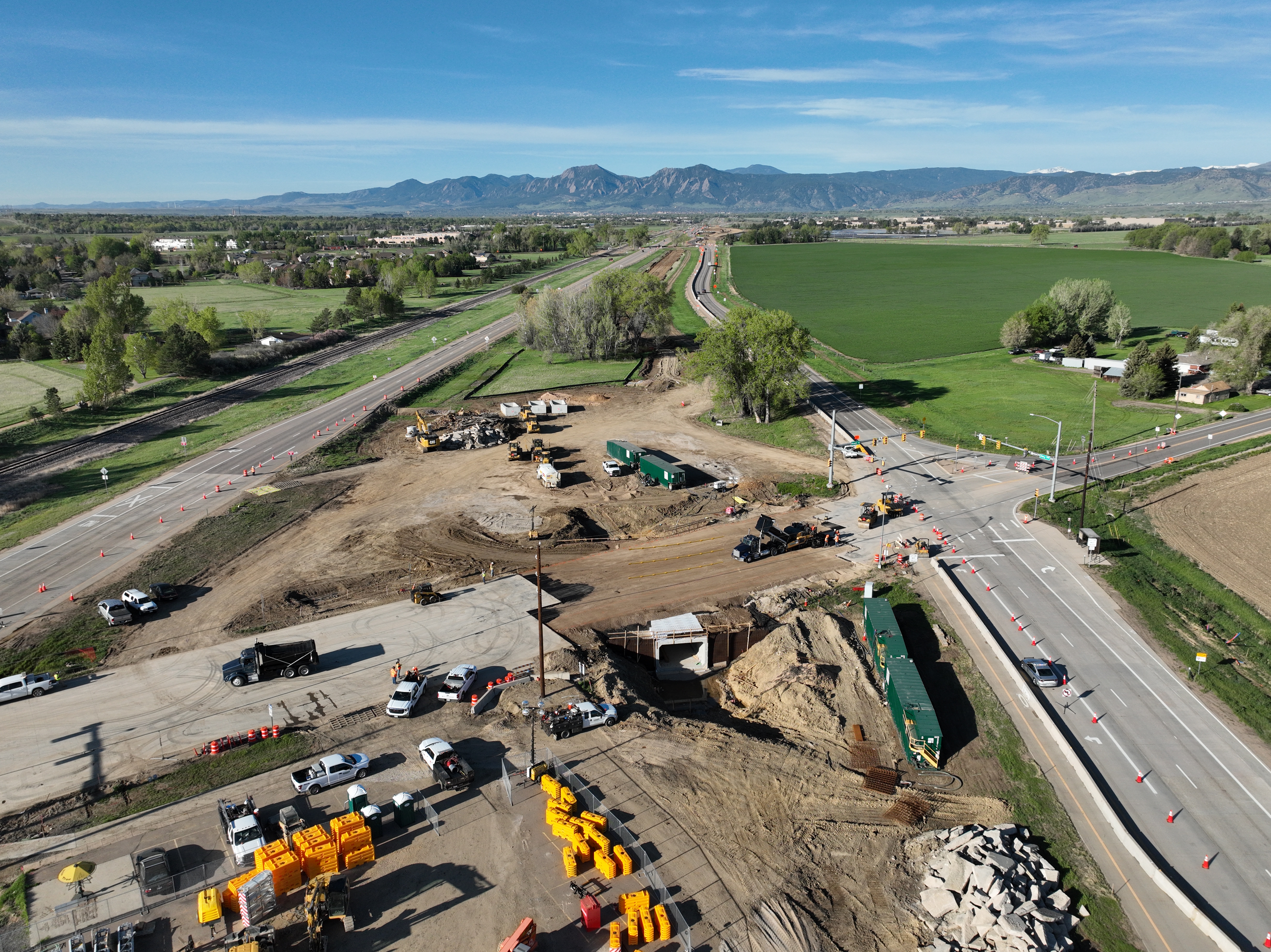 CO 119 Safety and Mobility Improvement Aerial View Construction Progress.JPG detail image