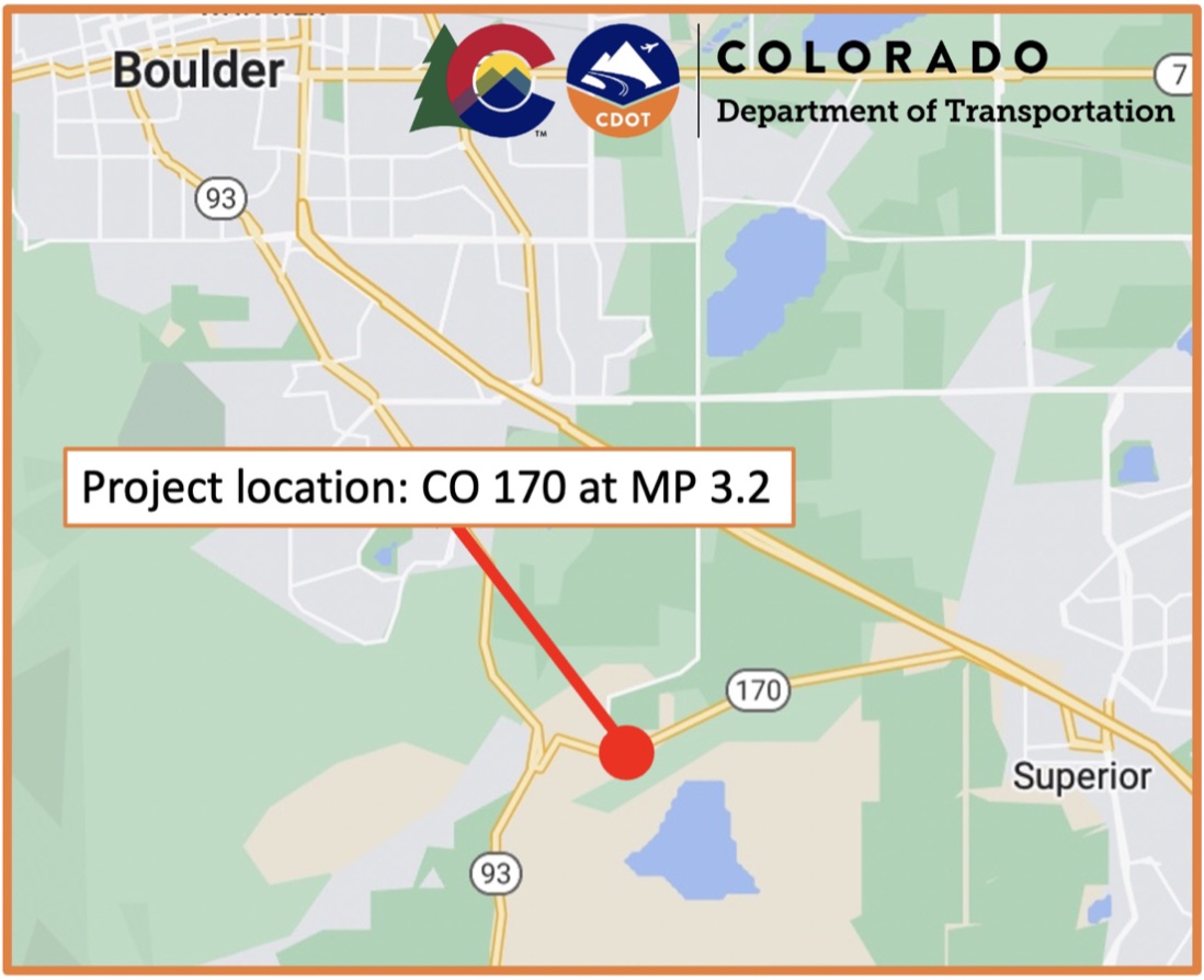 CO 170 project location map detail image