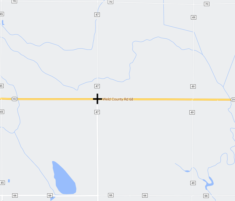intersection of WCR 47 and CO 392 project map
