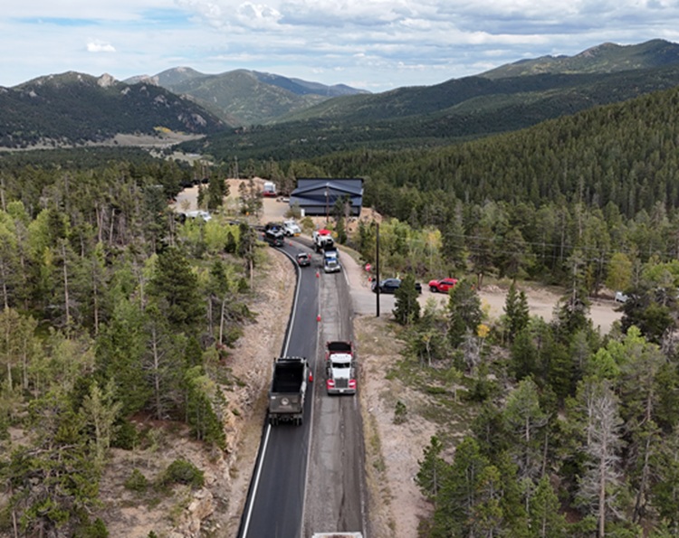 CO 46 Resurfacing in Gilpin & Jefferson Counties - Paving operations near MP 3 on CO 46 on Sept. 14, 2026.jpg detail image