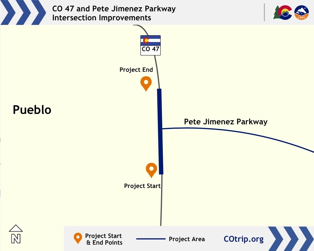 Signal Improvements on CO 47 and US 50 project location map on CO 47.jpg detail image