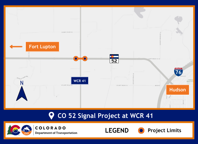 CO 52 Signal Improvements at WRC 41 project location map