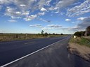 CO 52 Resurfacing Between I-25 and US 85 New asphalt pavment on CO 52 west of Fort Lupton.JPG thumbnail image
