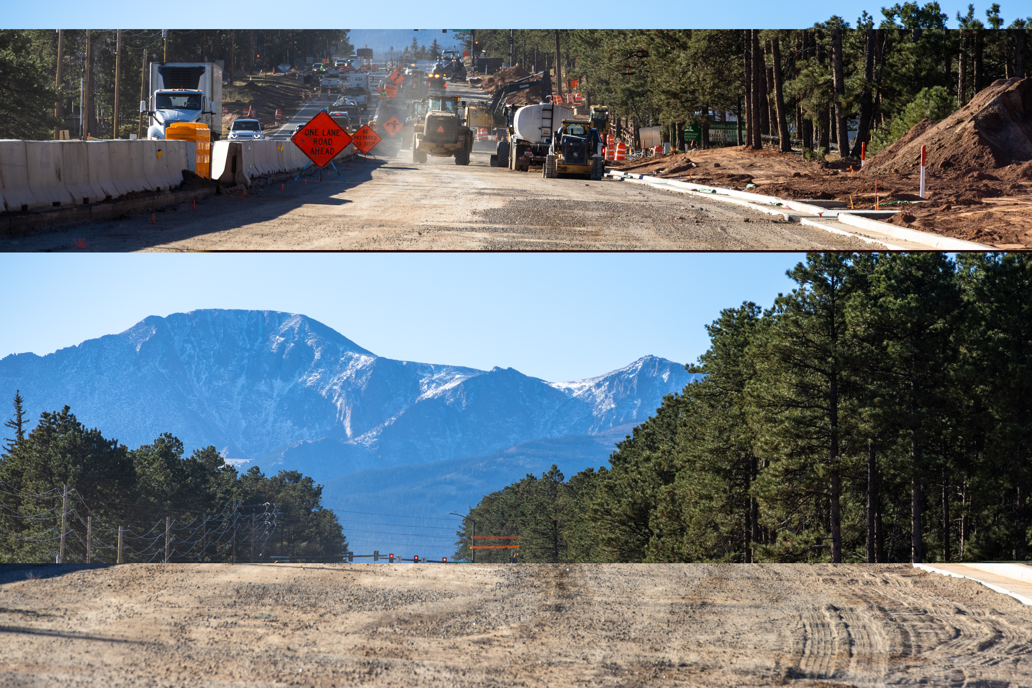 CO 67 Widening in Woodland Park Westview widening earthwork.jpg detail image